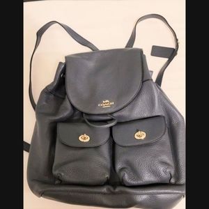 Coach Billie Pebbled Leather Backpack NEW Without Tag